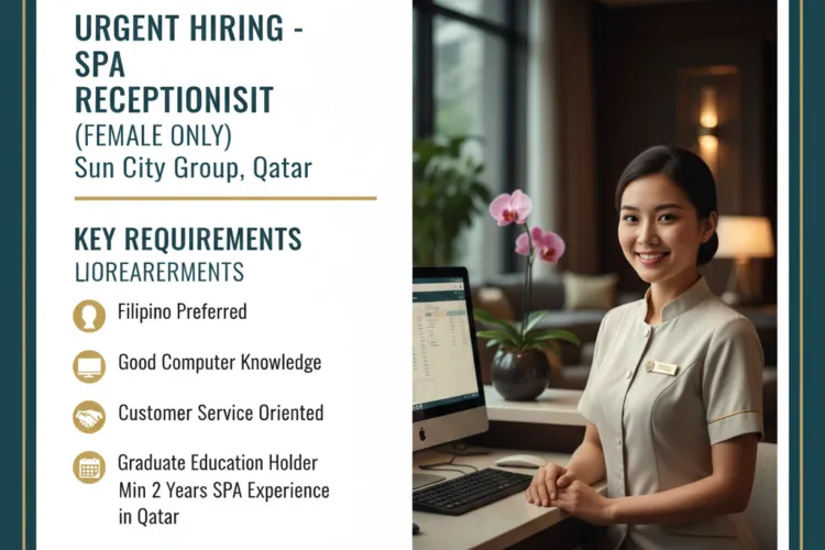 Female SPA Receptionist