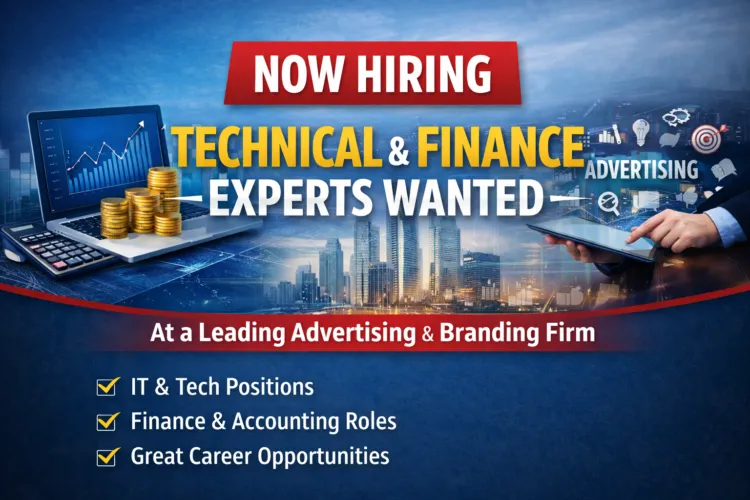 Urgent Hiring Technical and Finance Professionals
