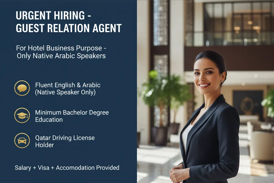 Now Hiring Guest Relation Agent