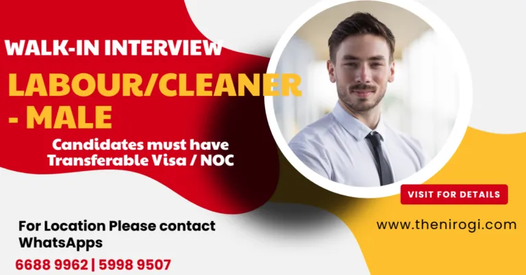 Walk-In Interviews for Industrial Catering & FM Roles in Qatar